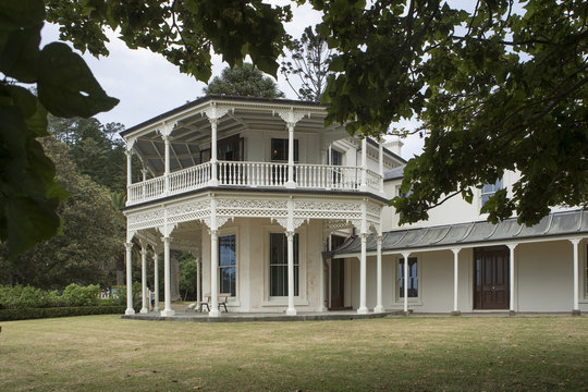 Kawau Island New Zealand. Victorian Mansion house
