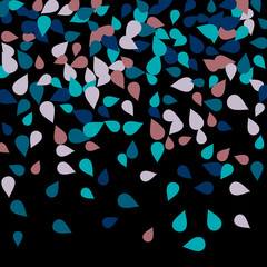 Bright spring background with colored petals. Simple gentle template for the card, invitation, printing. Fashionable decoration with beautiful petals.