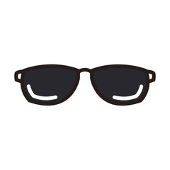 Glasses optical lens line icon vector illustration graphic
