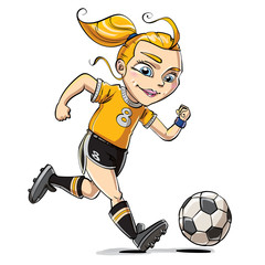 Soccer Blonde Girl