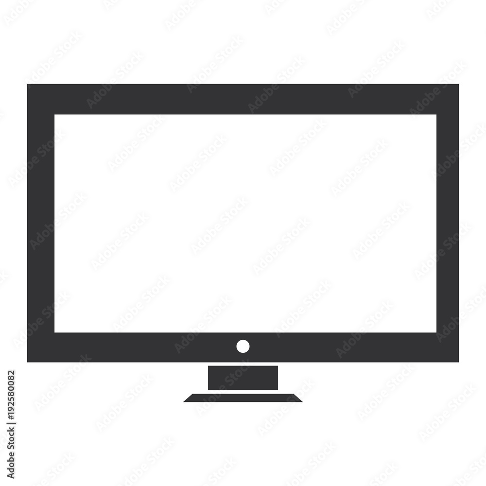 Poster monitor computer display icon vector illustration design