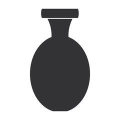 cute vase empty decorative vector illustration design
