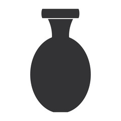 cute vase empty decorative vector illustration design