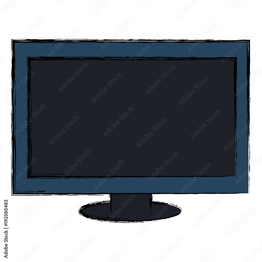 Poster monitor computer display icon vector illustration design