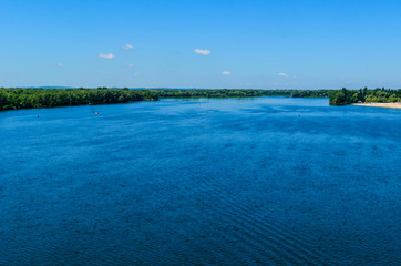 View on a river Dnieper on summer