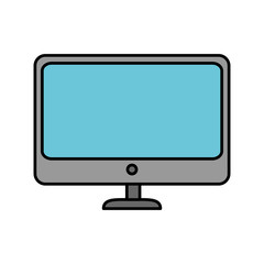 monitor computer isolated icon vector illustration design