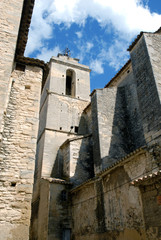 Fototapeta na wymiar Gordes (Vaucluse), l'église, Luberon, Provence, France