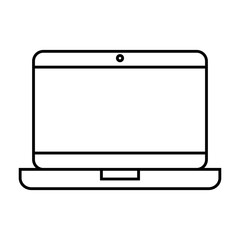 laptop computer isolated icon vector illustration design