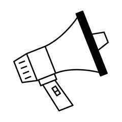 megaphone sound isolated icon vector illustration design