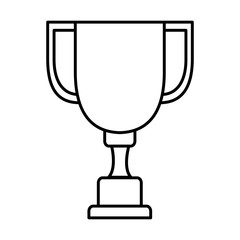 trophy cup isolated icon vector illustration design