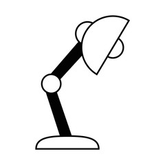 desk lamp isolated icon vector illustration design