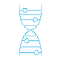 Human dna symbol line icon vector illustration graphic