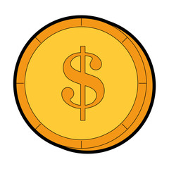 coin money isolated icon vector illustration design