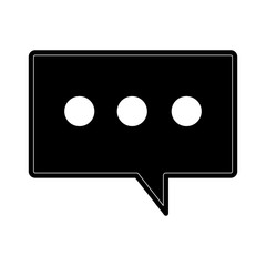 Chat bubble isolated line icon vector illustration graphic