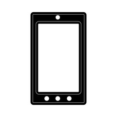 Smartphone mobile technology line icon vector illustration graphic