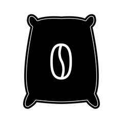 Coffee bag product icon vector illustration graphic design