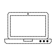 laptop computer isolated icon vector illustration design