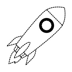 rocket launcher isolated icon vector illustration design