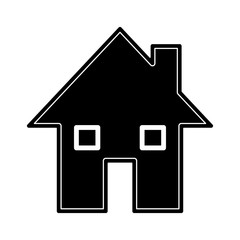 House real estate line icon vector illustration graphic