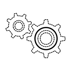 gears machinery isolated icon vector illustration design