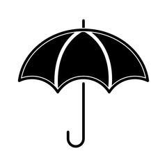 Umbrella weather symbol line icon vector illustration graphic