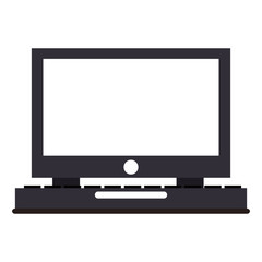 Desk computer symbol icon vector illustration graphic design