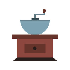Antique coffee grinder icon vector illustration graphic design