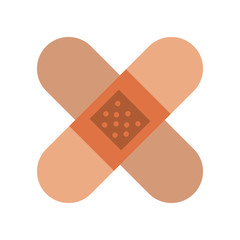 Bandages crossed symbol icon vector illustration graphic design