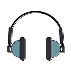 Music headphones symbol icon vector illustration graphic design