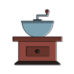 Antique coffee grinder icon vector illustration graphic design