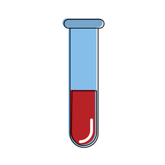 Chemistry tube isolated icon vector illustration graphic design