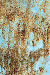 Old painted metal that started to rust. Background.