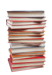 books isolated on white background