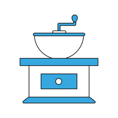 Antique coffee grinder icon vector illustration graphic design