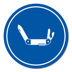 Camping knife icon