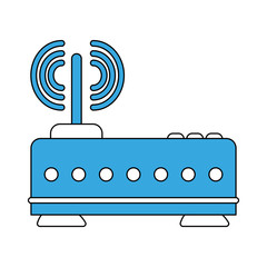 Wifi router symbol icon vector illustration graphic design