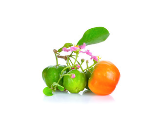 Thai cherry on a white background