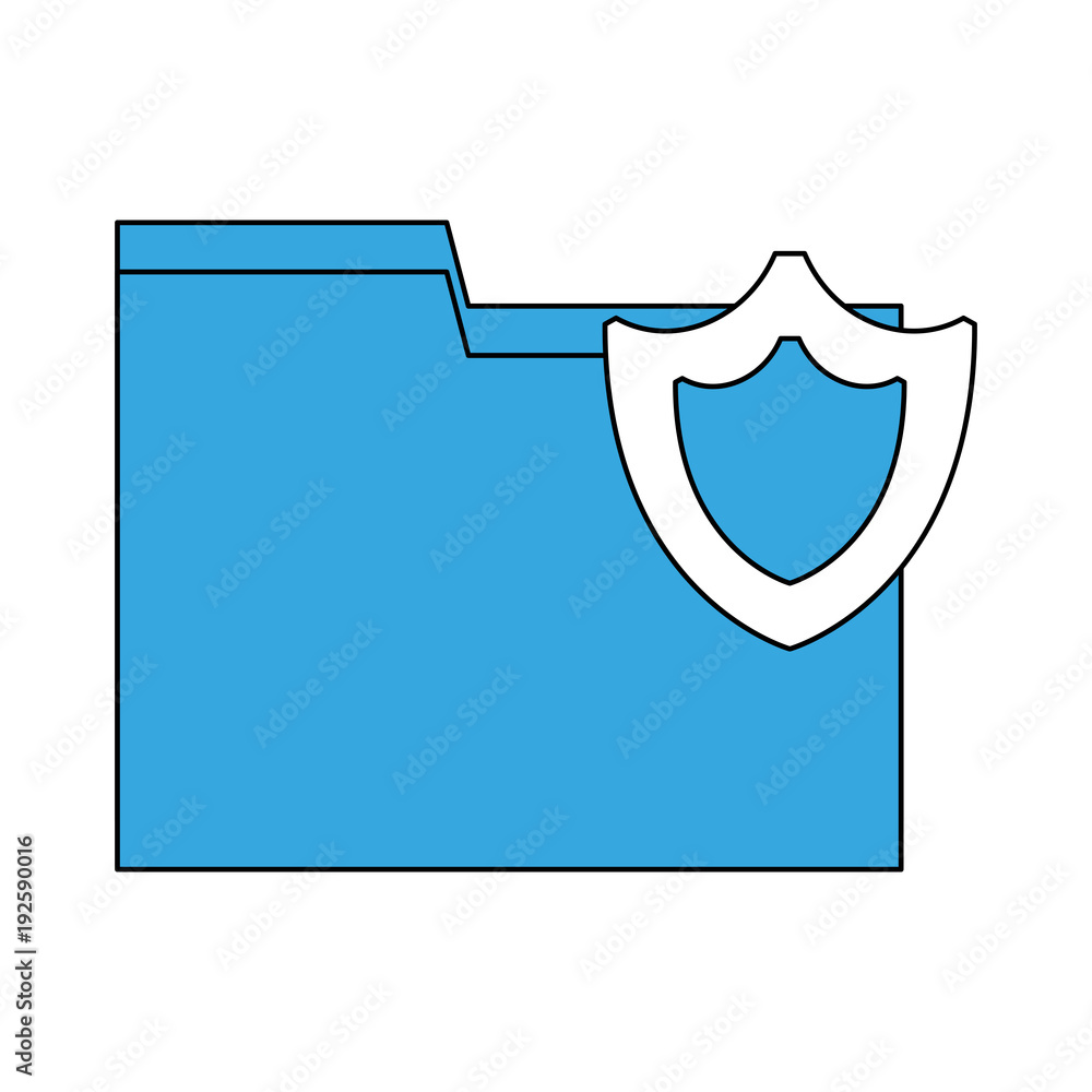 Poster secure folder symbol icon vector illustration graphic design