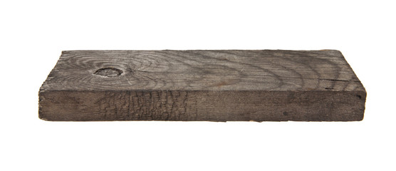 old wooden bar isolated on white background