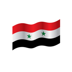Syria flag, vector illustration
