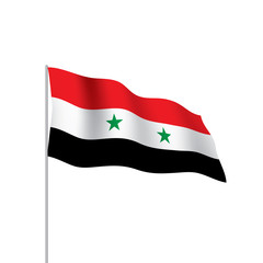 Syria flag, vector illustration