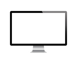 Realistic monitor. Stock vector