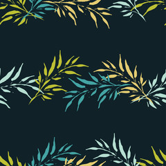 Chinese leaves. Seamless background with decorative leaves. Pattern with plants. Textile rapport.