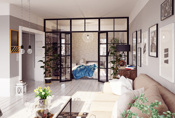 modern apartment interior.