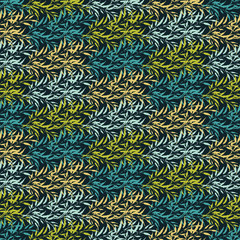 Chinese leaves. Seamless background with decorative leaves. Pattern with plants. Textile rapport.