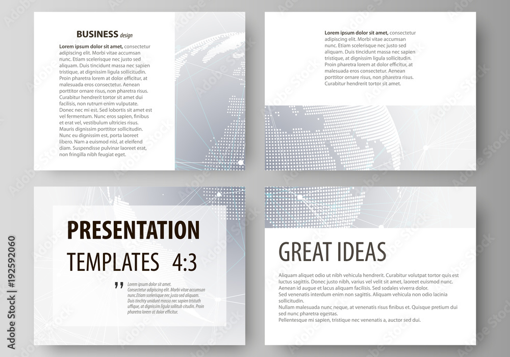 Aufkleber the minimalistic abstract vector illustration of the editable layout of the presentation slides desi