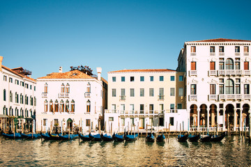 Romantic canals of Venice - Italy.