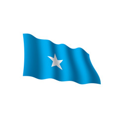 Somalia flag, vector illustration