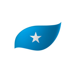 Somalia flag, vector illustration