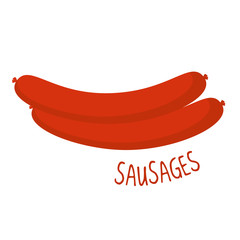 Sausages vector illustration isolated